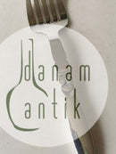 Georg Jensen Kaktus Sildegaffel No 216 i Sterling Sølv og Rustfrit Stål