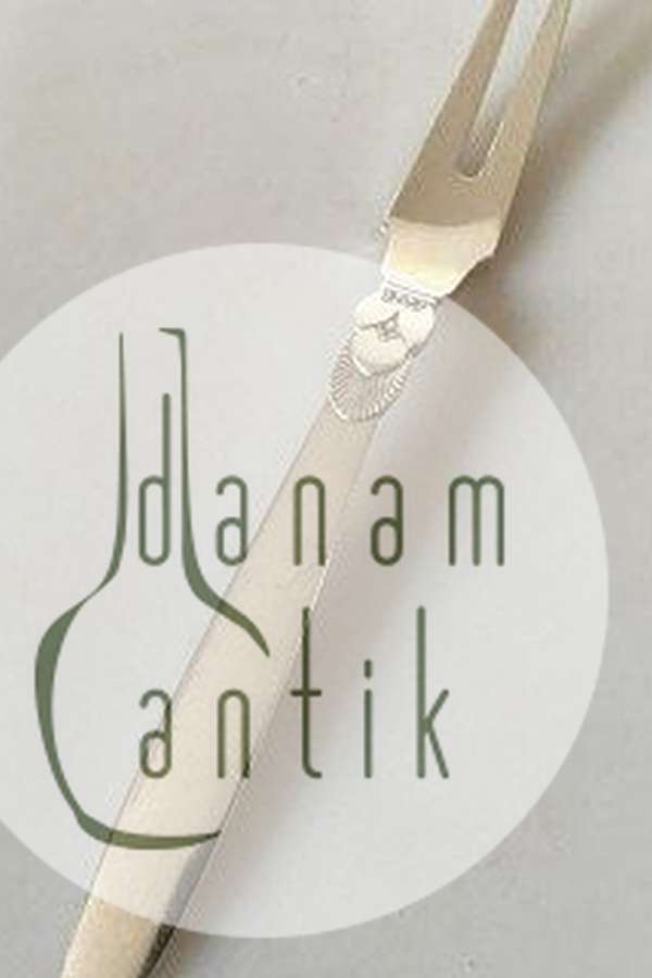 Georg Jensen Sterling Sølv Kaktus Kødgaffel No 143