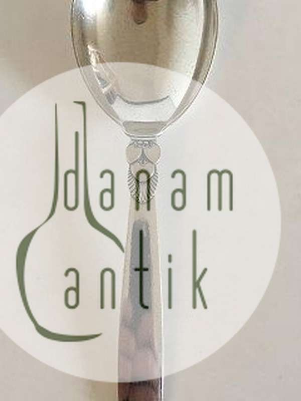 Georg Jensen Kaktus Sterling Sølv Serveringsske, lille No 115