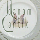 Royal Copenhagen Elf Moller Teller auf Flora Danica Elf mit Ente 1860-1880