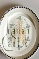 Aluminia Golden Rain (Goldregen) Ovale Schale Nr. 10/212