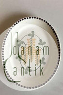 Aluminia Golden Rain (Goldregen) Ovale Schale Nr. 10/210