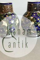 Aluminia Satz von zwei Vasen Nr. 838/414