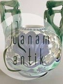 Aluminia Royal Copenhagen Meerjungfrau Vase mit Blumen und Fisch Nr. 414/331 19