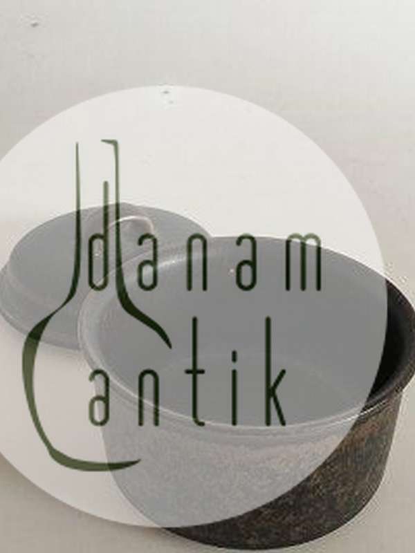 Arabia Stentøj. Ruska Sukkerskål med Låg