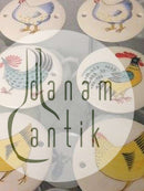 Arabia Finland Plaquette til væg og dør Høns og hane