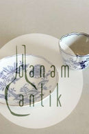 Meissen Blue onion with gold edge Coffee cup and saucer