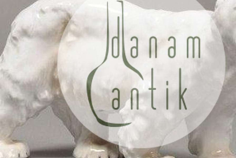 Meissener Porzellanfigur eines Eisbären