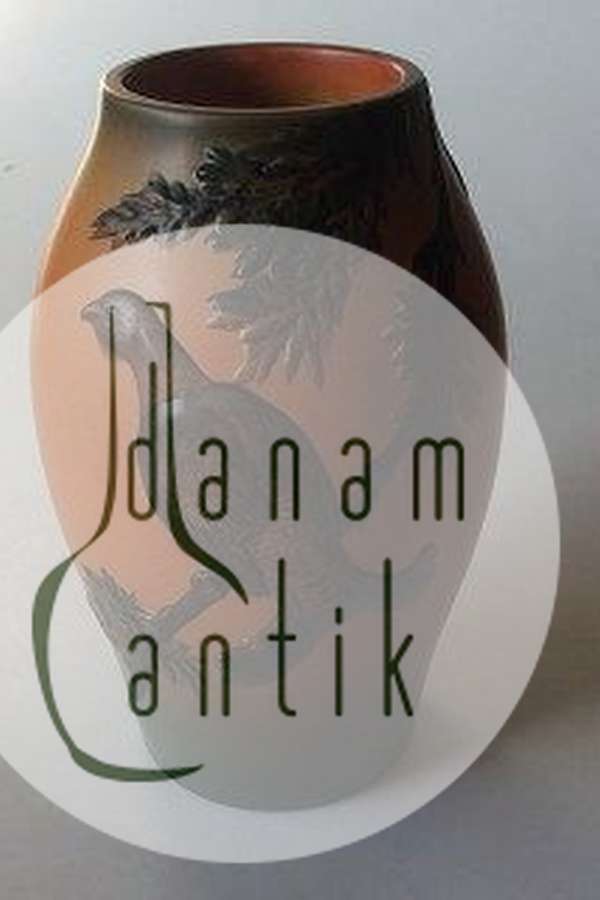 P. Ipsen Vase med urfugl No 450 XL