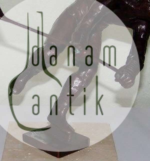 Royal Copenhagen Bronze statuette Sterett-Gittings Kelsey Ishockeyspiller fra 1976