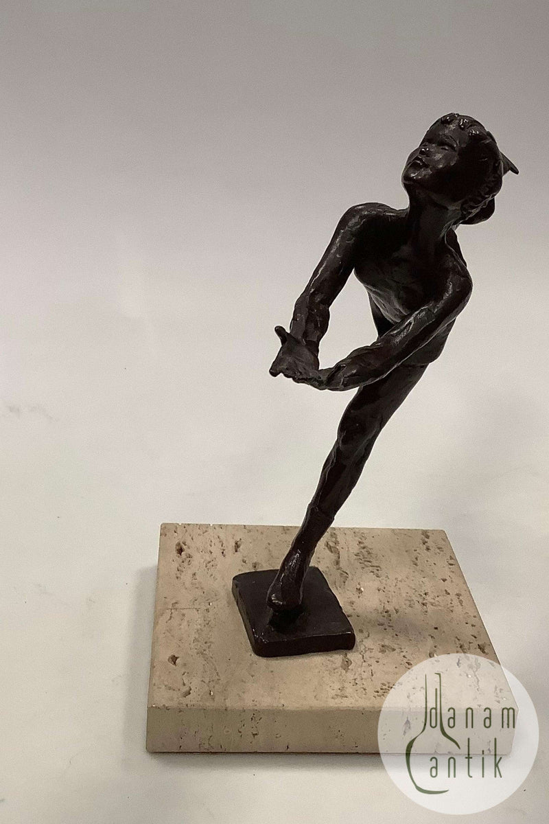Royal Copenhagen Bronze statuette Sterett-Gittings Kelsey Kunstskøjteløber fra 1976
