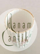 Lyngby 花瓶 10.3 cm H.フラワーモチーフ付き。