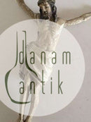 Schöne 18. Jahrhundert Kruzifix Jesus am Kreuz gemalt Holz