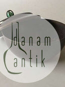 CHR R Bronze Bowl with Lid and Green Glass Stone