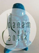 约翰内斯-汉森 蓝色釉面陶器中的鸟图