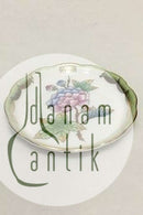 Herend Queen Victoria grøn lille rund skål 7562 / VBo