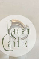 Ring in 14K Gold and White Gold with Brilliant