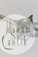 Finsk Sterling Sølv Vedhæng med olivenfarvet sten