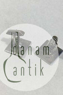 Mexico Sterling Silver/Gold Cuff Links