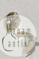 Th. Skat-Rørdam, 14 K Gold Earclips w/pearl