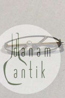 Guld Broche med Perle og Diamant