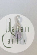 ジュエリー・チェーン、スターリング・シルバー・ペンダント、アメジスト