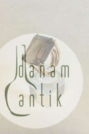 Bent Knudsen 14 K Gold Ring with smoke Quartz