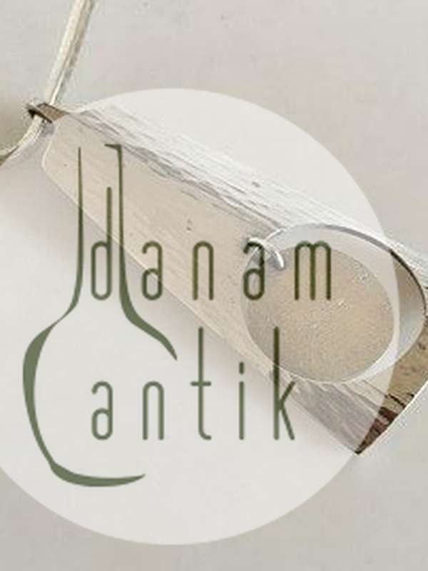 Hans Hansen Sterling Sølv Halsring og Vedhæng