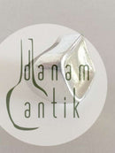 Hans Hansen Sterling Sølv Ring med Forgyldt Top