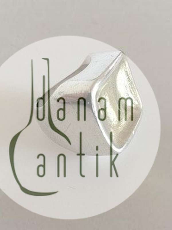 Hans Hansen Sterling Sølv Ring med Forgyldt Top