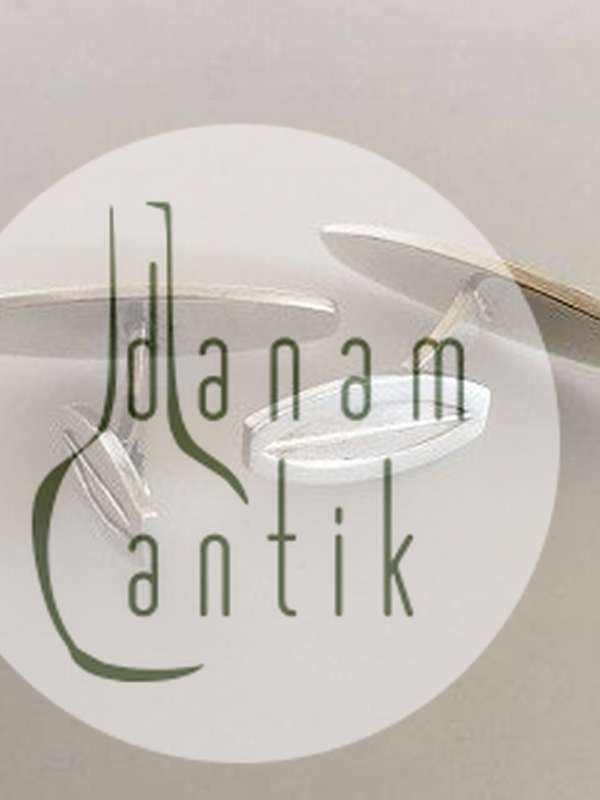 Hans Hansen Sterling Sølv Manchetknapper med Sort Emalje