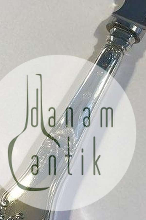 Rosenholm Silber (Stahl) Lagkagekniv Dänische Krone Silber