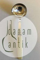 Evald Nielsen Sterling sølv Sovseske med  håndtag af Elfenben