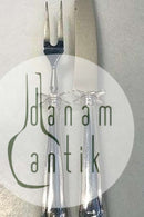 W&S Sørensen Dobbelriflet Sølv Forskærersæt