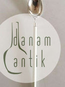 Hans Hansen Amalie Istheske i Sterling Sølv med Hvidt Håndtag