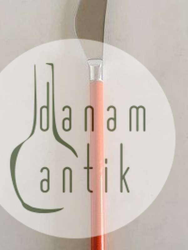 Hans Hansen Amalie Spisekniv med Orange Emalje Håndtag