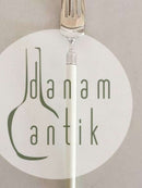 Hans Hansen Amalie Barnegaffel i Sterling Sølv med Hvidt Plasthåndtag