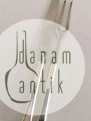 Hans Hansen Kristine Forskærersæt Kødgaffel og Kniv i Sterling Sølv og Rustfrit Stål