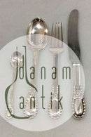 Set of Evald Nielsen Silver Lunch Flatware in No. 13 for 12 persons 48 pieces