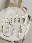 Hans Hansen Arvesølv No. 18 Bestik Sæt til 8 Pers. 48 dele