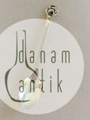 Evald Nielsen Kaffeelöffel mit rotem Stein