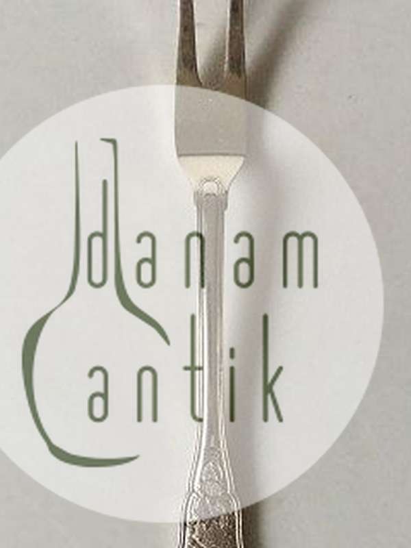 Anton Michelsen Rosenborg Sterling Sølv Kødgaffel