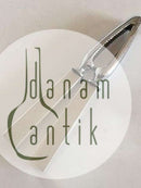 Nøddeknækker i Stål med Greb i Sterling Sølv