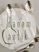 "Champagne" O.V. Mogensen Bestik i Sølv, Sæt til 5 Pers. 45 dele.