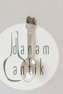 H.C. Andersen Märchenlöffel in Silber. Kleiner Weihnachtsmann und großer Weihnachtsmann