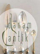 Evald Nielsen Nr. 6 Silberbesteck für 12 Personen 54 Teile.