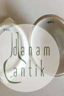 Royal Copenhagen Hvid Svejfet med takket guldkant (Stel 387 / Josephine) Ovalt lågfad No 1702