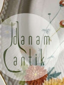 Royal Copenhagen No 93 White Half Lace w. Flowers and Gold Oval Fish Tray