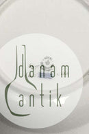 Royal Copenhagen Hvid Svejfet med takket guldkant (Stel 387 / Josephine) Dyb tallerken No 1615