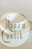 Royal Copenhagen Hvid Svejfet Kaffekop med underkop No 1549 med takket guldkant (Stel 387 / Josephine) Kaffekop med underkop No 1549